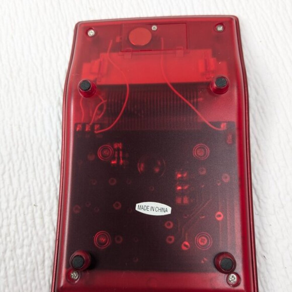 Conoco Phillips calculator red metal promotional item conocophillips clear back - Picture 6 of 9
